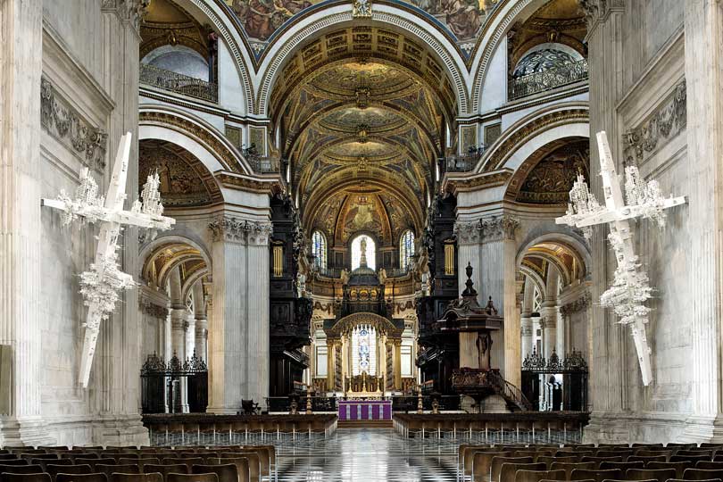 Gerry Judah's new First World War memorial in St Paul's Cathedral.