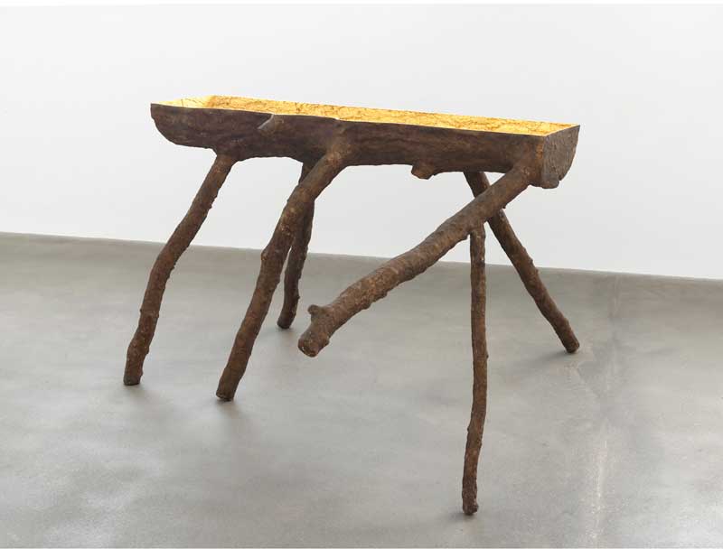 Giuseppe Penone, (2008), Bronze,gold,resin 46 7/16 x 85 13/16 x 74 13/16 inches 118 x 218 x 190 cm