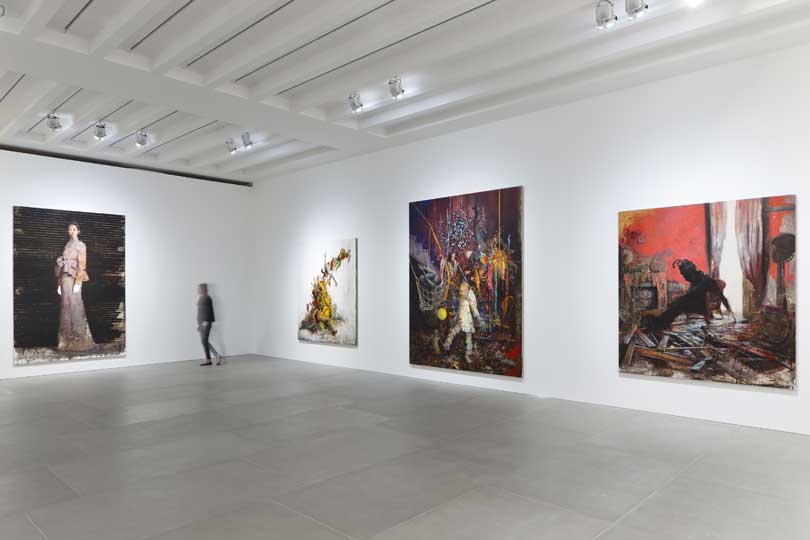 Installation view: 'Jonas Burgert' at Blain|Southern, 2014.