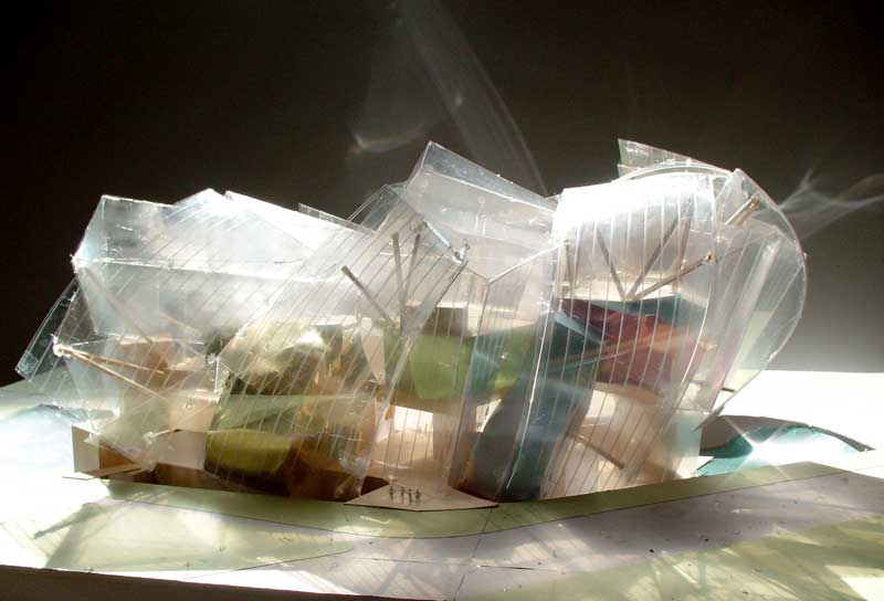 A model in the Frank Gehry Exhibition at the Fondation Louis Vuitton
