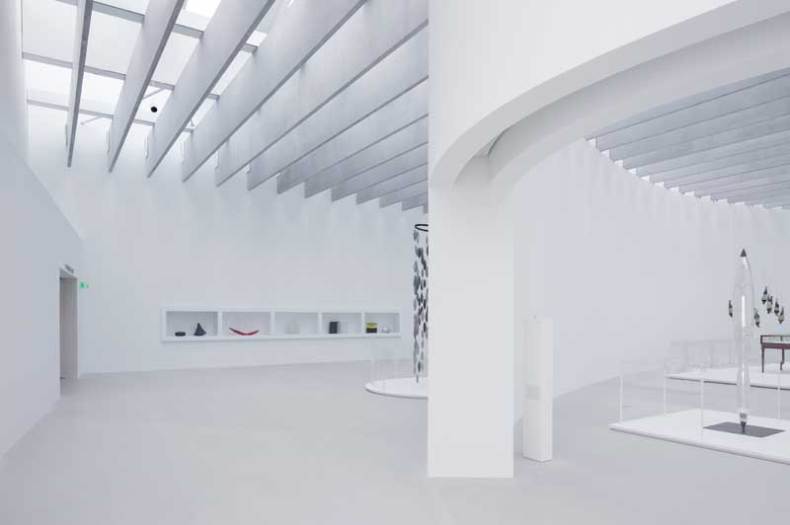 The Corning Museum of Glass's new Contemporary Art + Design Wing, designed by Thomas Phifer and Partners.