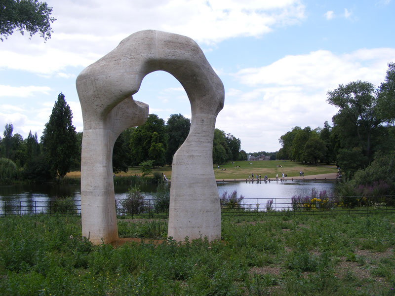 (1980), Henry Moore, in Kensington Gardens, London.
