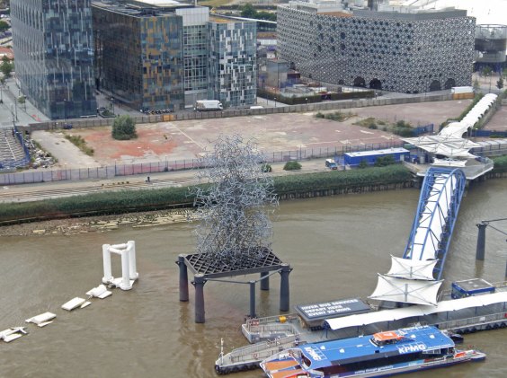 by Antony Gormley has been incorporated into the new sculpture trail.