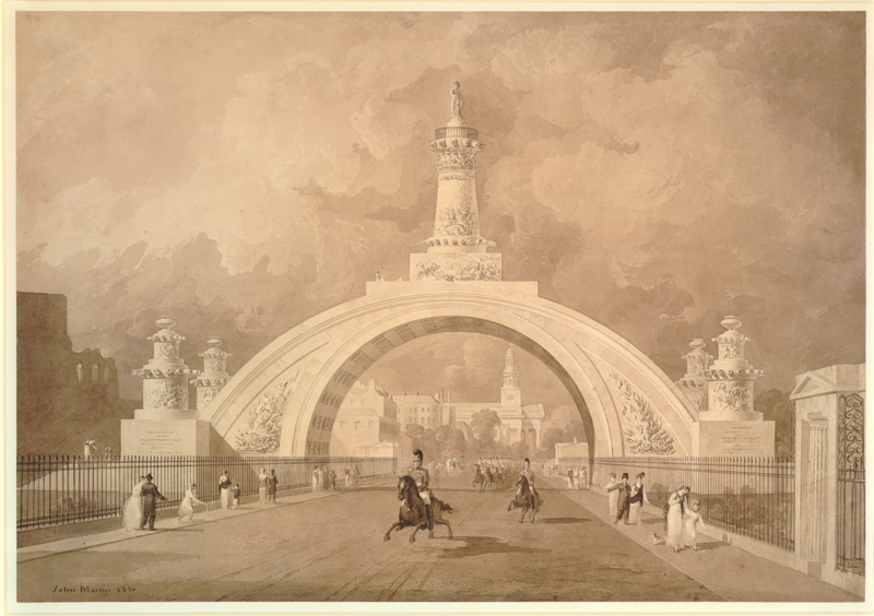 John Martin's design of 1820 for a national monument to commemorate the battle of Waterloo