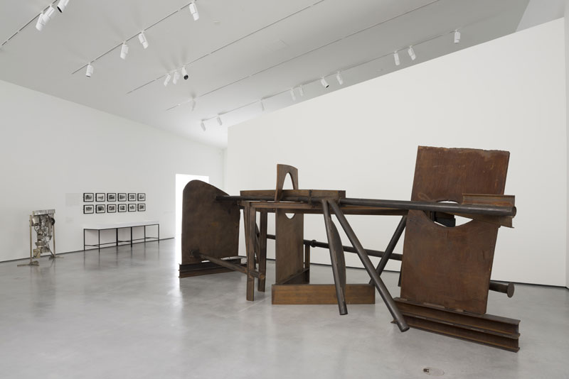 Installation view of Caro in Yorkshire, featuring Anthony Caro, 'Morning Shadows' (2012) in foreground