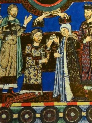 An image from The Gospels of Henry the Lion, one of the most famous items of the Guelph Treasure