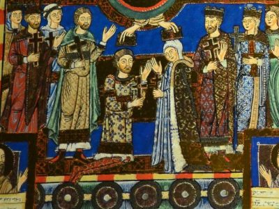An image from The Gospels of Henry the Lion, one of the most famous items of the Guelph Treasure