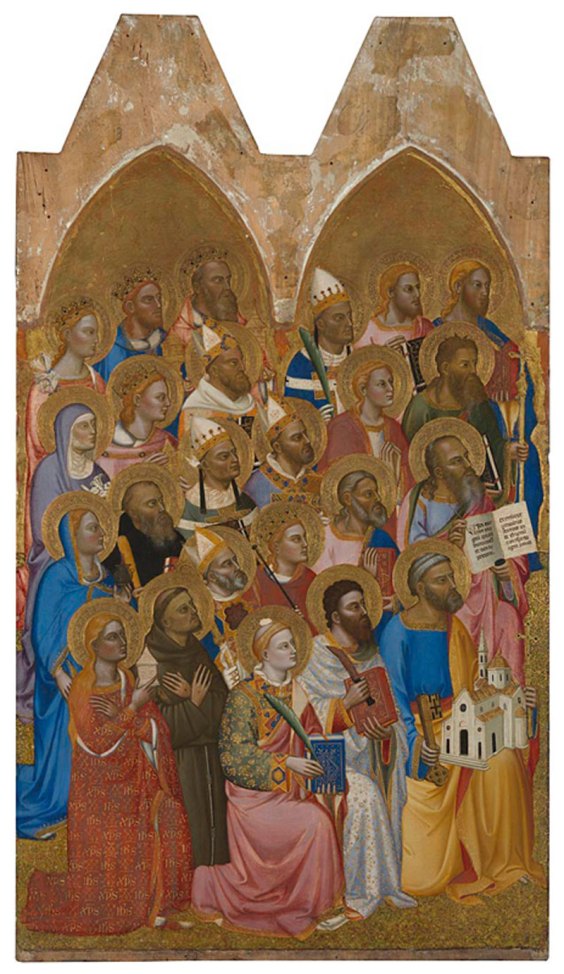 (left main tier panel; 1370–71), Jacopo di Cione and workshop (1320/30–c. 1398/1400), tempera on wood, 169 × 113cm.
