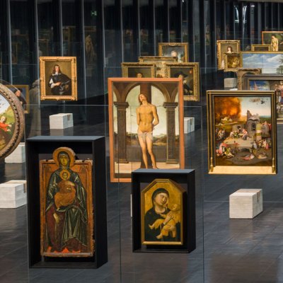 View of the picture gallery of MASP in December 2015.