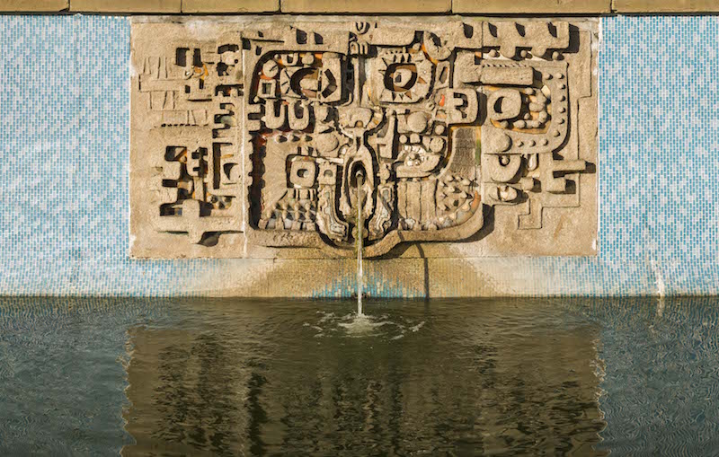 One of seven reliefs/mosaics by William Mitchell, 1963