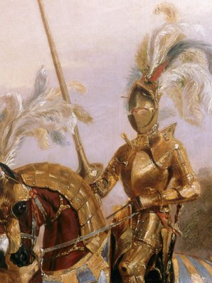 Lord Eglinton dressed as the Lord of the Tournament