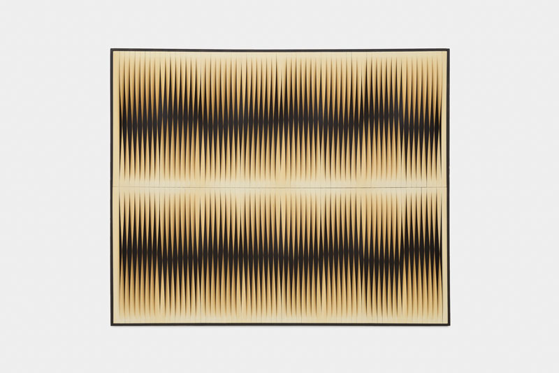 (1964–65), Walter Leblanc (1894–1975), polyvinyl on black painted hardboard, 83 × 102cm.
