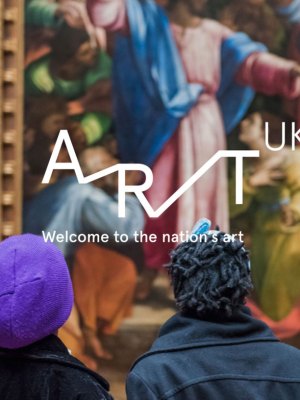 The homepage of Art UK, which was launched today (24 February 2016)