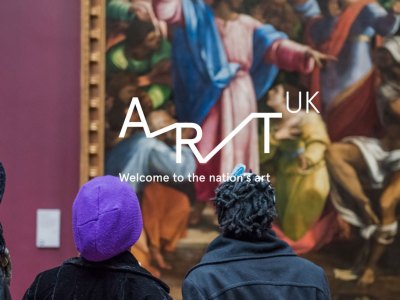 The homepage of Art UK, which was launched today (24 February 2016)
