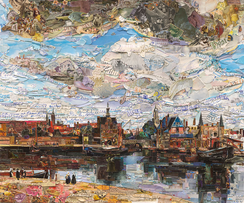 View of Delft (Postcards from Nowhere) (2015), Vik Muniz.