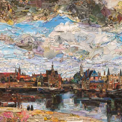 View of Delft (Postcards from Nowhere) (2015), Vik Muniz.