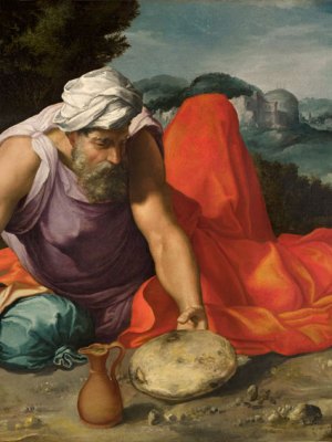 Elijah in the Desert (c. 1545–47), Daniele da Volterra
