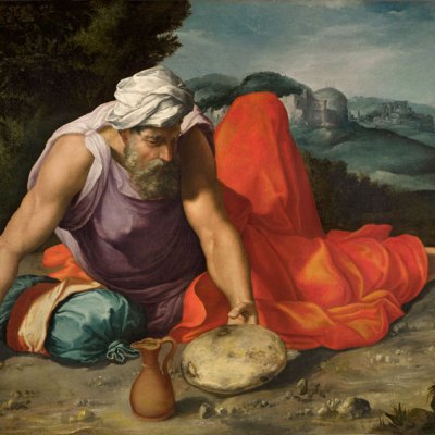 Elijah in the Desert (c. 1545–47), Daniele da Volterra