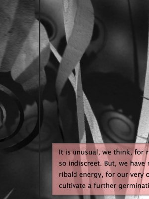 A RESTORATION (2016), Elizabeth Price, two-screen video still.