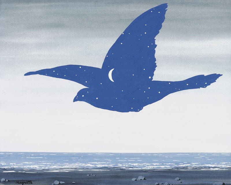 Le Baiser (c. 1957), René Magritte.