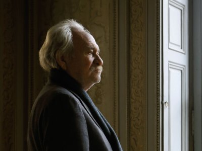 Jannis Kounellis photographed at the Monnaie de Paris, March 2016.
