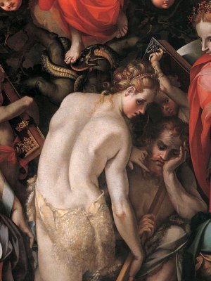 Allegory of the Immaculate Conception (detail; 1566), Carlo Portelli.