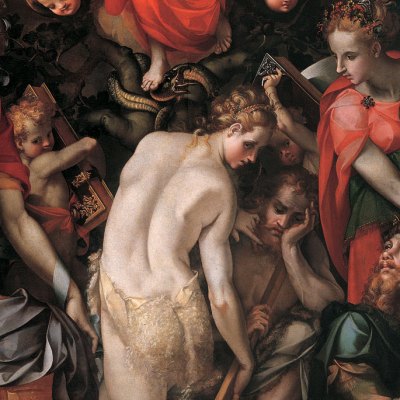 Allegory of the Immaculate Conception (detail; 1566), Carlo Portelli.