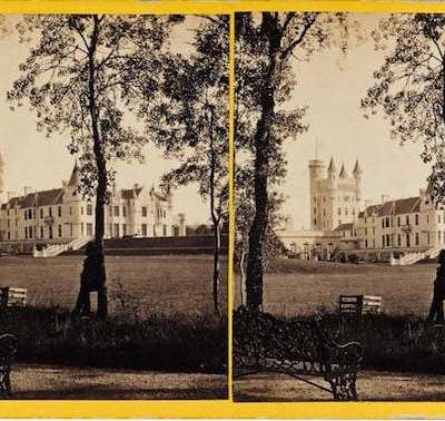 Stereocard depicting Balmoral Castle from the north-west (1863), George Washington Wilson (1823–90) & Co., Aberdeen. © National Museums Scotland