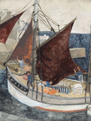 Boat in Harbour, Brittany (1929), Christopher Wood.