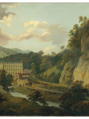 Arkwright's cotton mill, Cromford (c. 1795–6), Joseph Wright of Derby