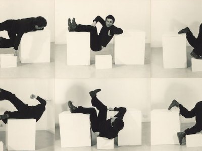 Pose Work for Plinths 3 (detail; 1971), Bruce McClean.