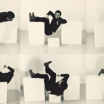 Pose Work for Plinths 3 (detail; 1971), Bruce McClean.