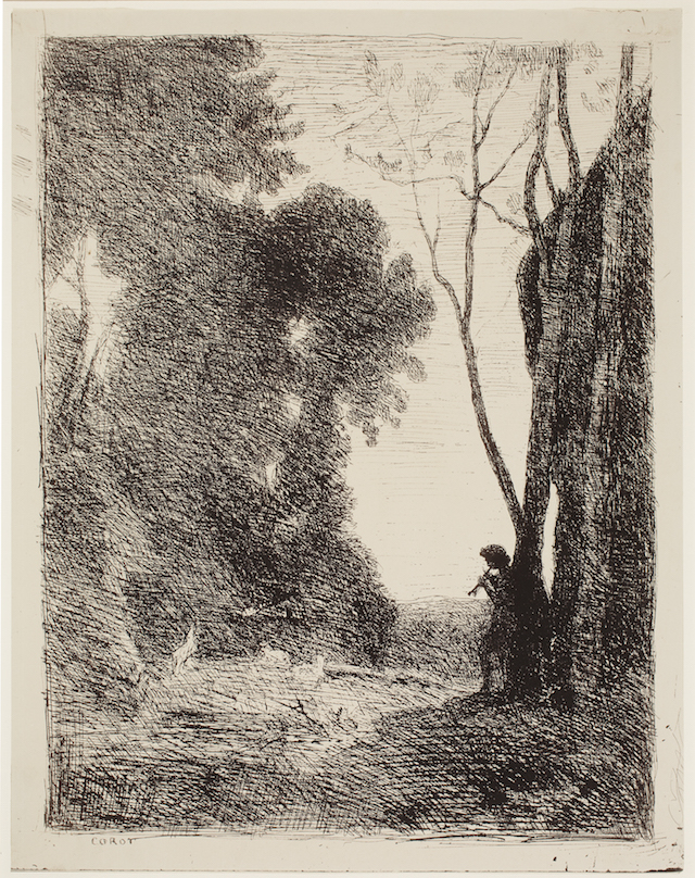 The Little Shepherd, 2nd Plate, plate 7 of 40 from the portfolio Forty Clichés Verre