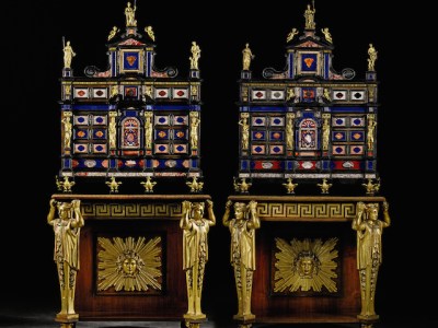 Pietre dure cabinets