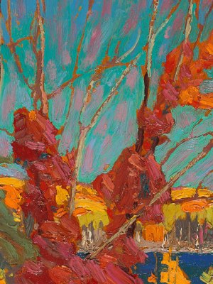 Autumn Foliage (detail; 1916), Tom Thomson. The National Gallery of Canada, Ottawa