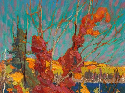 Autumn Foliage (detail; 1916), Tom Thomson. The National Gallery of Canada, Ottawa