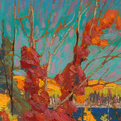 Autumn Foliage (detail; 1916), Tom Thomson. The National Gallery of Canada, Ottawa