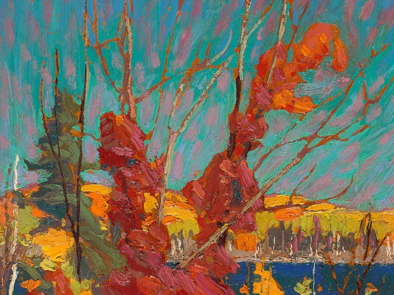 Autumn Foliage (detail; 1916), Tom Thomson. The National Gallery of Canada, Ottawa