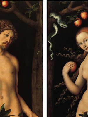 Adam and Eve (around 1530) by Lucas Cranach