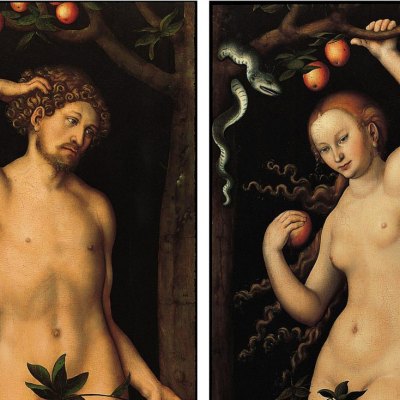 Adam and Eve (around 1530) by Lucas Cranach