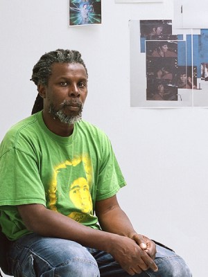 Hurvin Anderson photographed in his studio in London in August 2016. Photo by Jooney Woodward