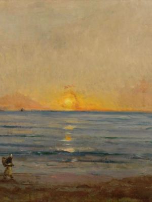 Sunset near Villerville (c. 1876), Charles François Daubigny