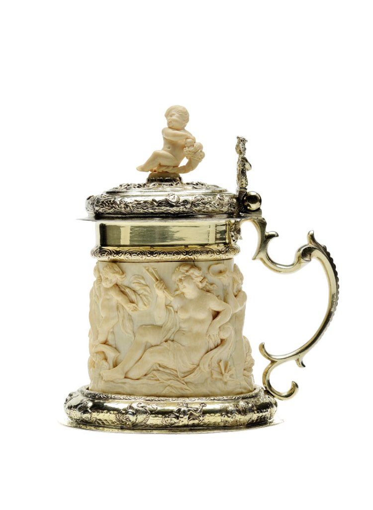 Court tankard (c. 1680), Berlin, Johann Jacob Staude. Kunstkammer Georg Laue at HIGHLIGHTS