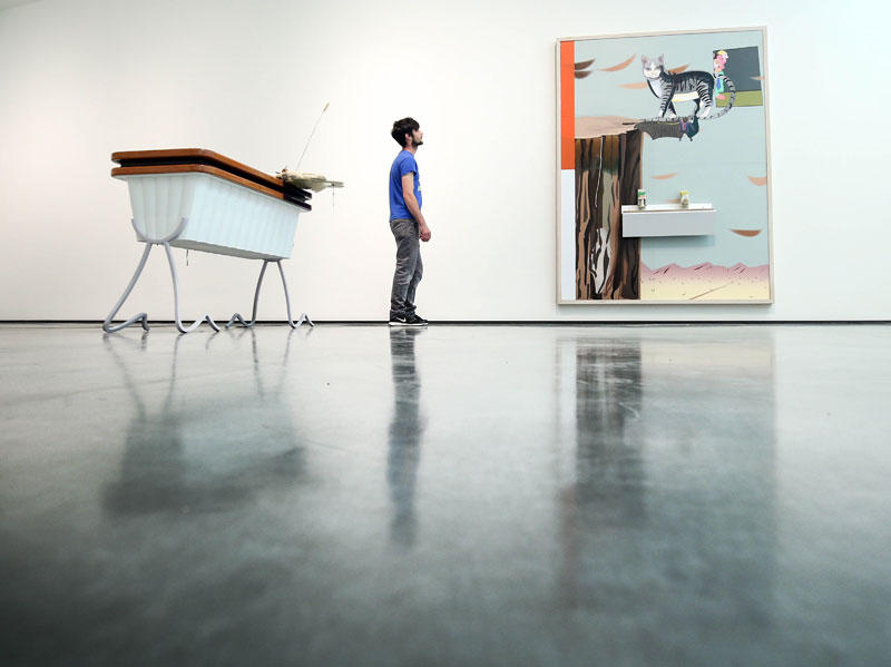 (2014), and Part offering (new and amazingly sexual daughters) (2014), Helen Marten. Photo: Danny Lawson/PA Wire