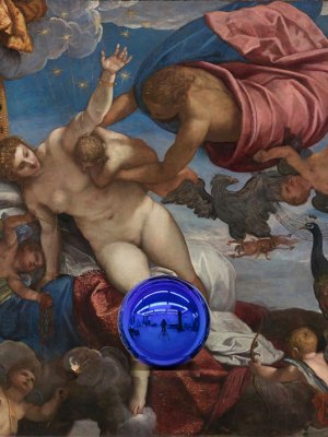 Gazing Ball (Tintoretto The Origin of the Milky Way) (2016), Jeff Koons.