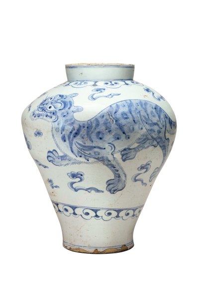 Korean-Arts: Korean Art, White and Brown Porcelain Jars