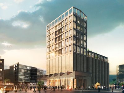 Rendering of the Zeitz Museum of Contemporary African Art (Zeitz MOCAA), Cape Town, which is scheduled to open in September 2017. Courtesy Heatherwick Studio