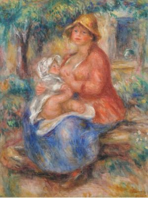 Aline Renoir Nursing her Baby (1915), Pierre-Auguste Renoir. Kunstmuseum Bern