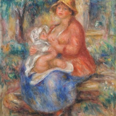 Aline Renoir Nursing her Baby (1915), Pierre-Auguste Renoir. Kunstmuseum Bern