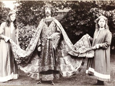 Horace Barker as King John (postcard),